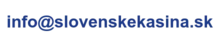 Kontakt e-mailom na Slovenské kasína