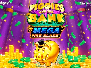 Mega Fire Blaze Piggies And The Bank výherný automat