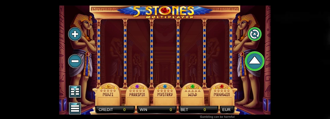 5 Stones Multiplayer – prvá obrazovka automatu