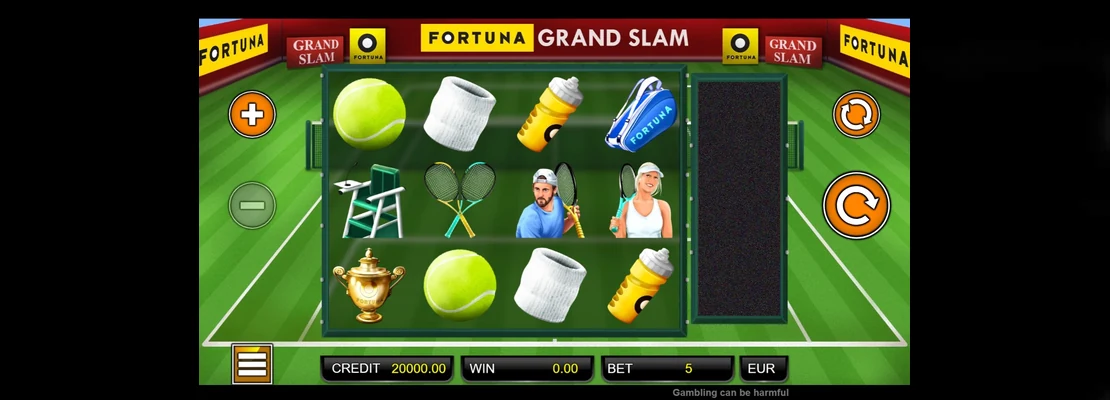 Fortuna Grand Slam – prvá obrazovka automatu