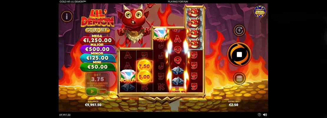 Gold Hit Lil Demon – prvá obrazovka automatu