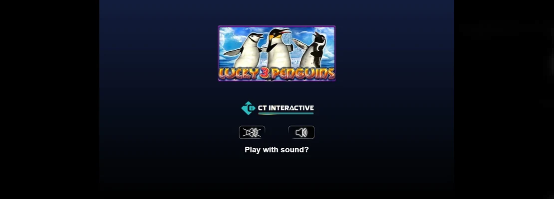 Lucky 3 Penguins – prvá obrazovka automatu