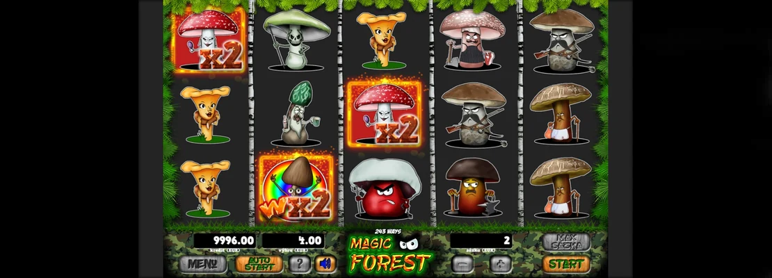 Magic Forest – prvá obrazovka automatu