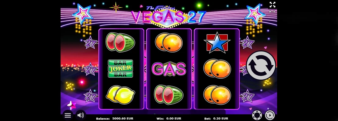 Vylet Do Vegas 27 – prvá obrazovka automatu