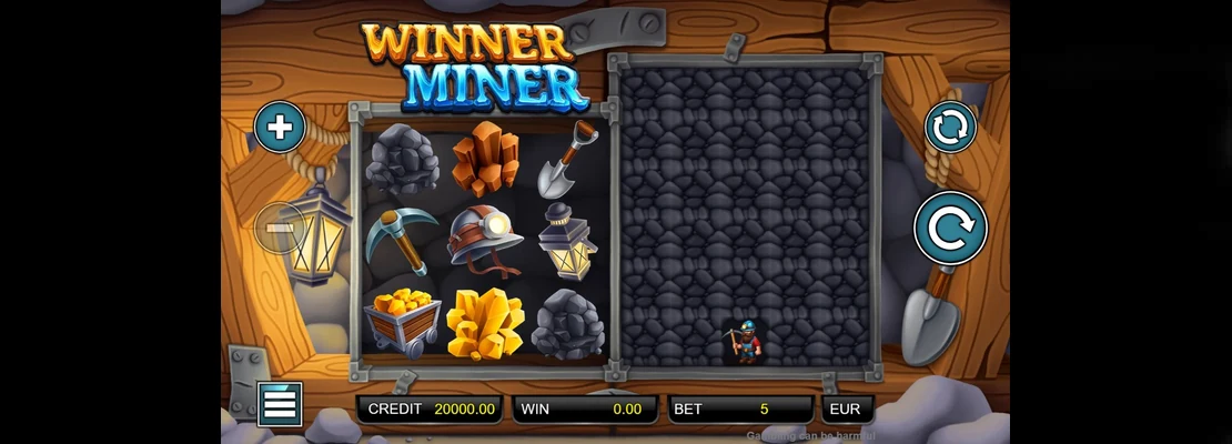 Winner Miner – prvá obrazovka automatu