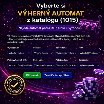 Spustili sme nový katalóg kasíno hier