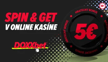 DOXXbet – víkendová akcia Spin and Get s meniacou sa odmenou