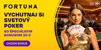 Fortuna – pokrový bonus v troch turnajových vstupenkách