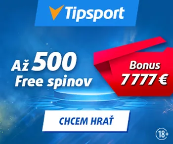 Tipsport – free spiny bez vkladu a uvítací kasínový bonus